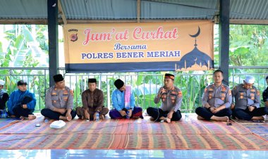 Polres Bener Meriah Gelar Jum’at Curhat, Sebagai Sarana Menampung Aspirasi Dan Komunikasi Dengan Masyarakat 