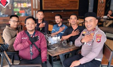 KBO Satlantas Polres Aceh Tamiang Saweu Keude Kupi, Edukasi Tertib Berlalulintas 