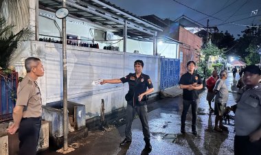 Pamapta Polres Metro Tangerang Kota dan SPKT Polsek Ciledug Gerak Cepat Tangani Kasus Pria Tewas Saat Banjir