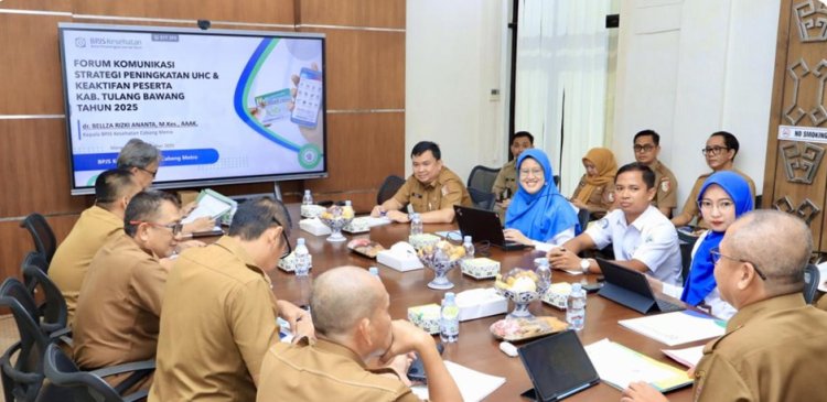 Perluasan Cakupan dan keaktifan peserta JKN di Tulang Bawang BPJS Kesehatan Cabang Metro Gelar Forum Komunikasi
