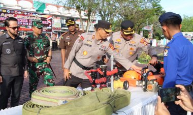 Pimpin Apel Tanggap Bencana di Meulaboh, Kapolda Aceh: Bersinergi Hadapi Musim Hujan