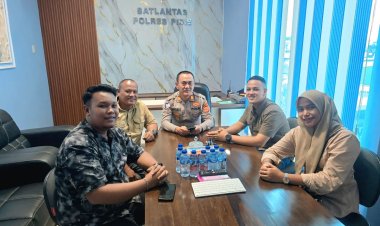 Kasat Lantas Polres Pidie AKP Aiyub Sami Sambut Hangat Kunjungan Silaturahmi Wartawan