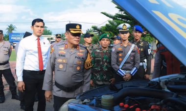 Polres Aceh Utara Laksanakan Apel Gelar Pasukan Operasi Zebra Seulawah 2025