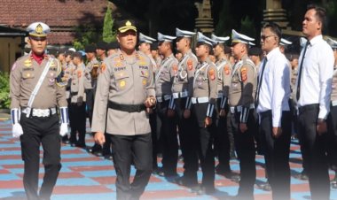 ‎Polres Subang Gelar Apel Pasukan Operasi Zebra Lodaya 2025 : Fokus Keamanan dan Ketertiban Lalu Lintas  ‎ 
