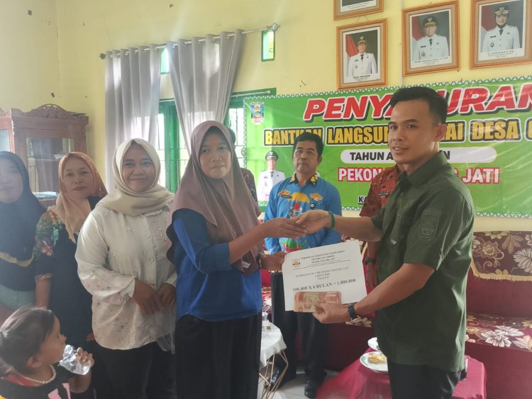 Pemerintah Pekon Tanjung Jati melaksanakan pembagian BLT-DD 