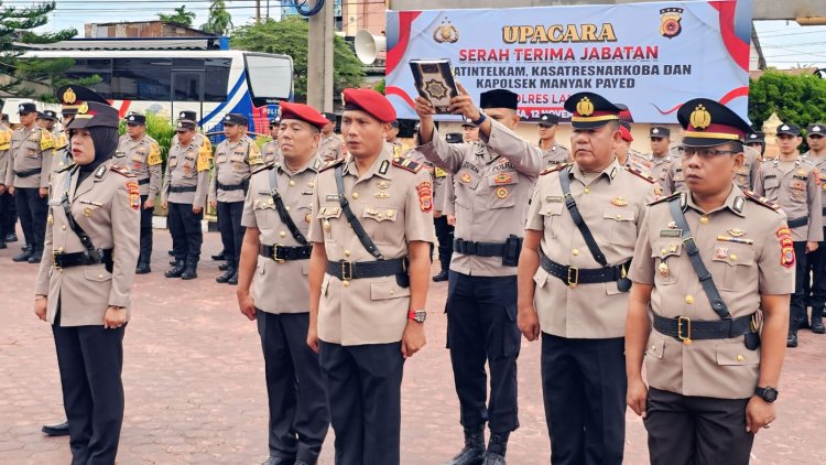 Kapolres Langsa Pimpin Sertijab, Iptu Sirya Iqbal Jabat Kasat Resnarkoba
