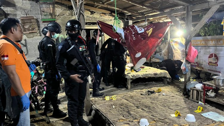 Brimob Batalyon D Pelopor Kawal Proses Penanganan Ledakan di Babelan, Bekasi