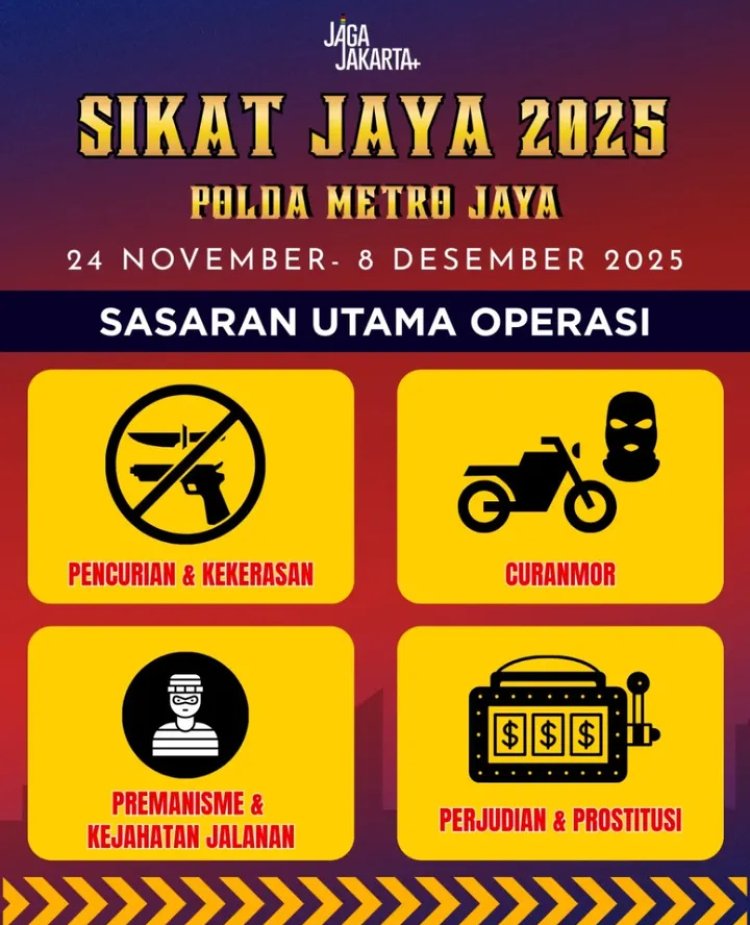 Polda Metro Jaya Gelar Operasi "Sikat Jaya 2025" untuk Berantas Kejahatan