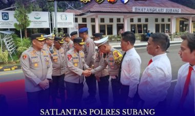 Kapolda Jabar Tinjau Kesiapan Pengamanan Operasi Lilin Lodaya 2025 di Polres Subang