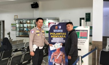 Polantas Menyapa : Samsat Cibadak Terapkan 5S untuk Pelayanan Prima Masyarakat