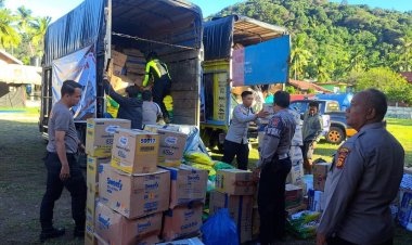 Polri Salurkan Puluhan Ribu Bantuan Logistik untuk Korban Bencana Alam di Sumatera Barat