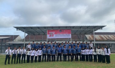 Semangat Bela Negara, Lapas Way Kanan Laksanakan Upacara Peringatan Hari Bela Negara Ke 77.