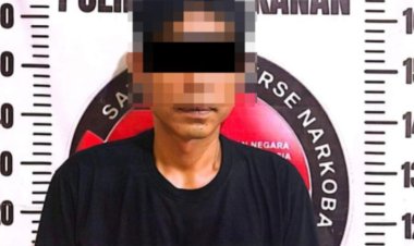 Diduga Edarkan Sabu 10,70 Gram dan ekstasi 1,13 Gram, Seorang Pria Asal Negara Batin Dibekuk Polisi