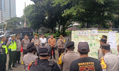 Polisi Kerahkan 1.392 Personel Layani Aksi KSPI di Silang Selatan Monas