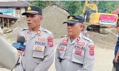 Gotong Royong Pascabanjir, Polres Agam Bersama Warga Normalisasi Sungai Muara Pisang