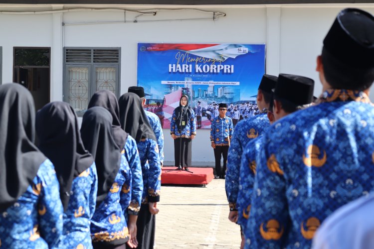 Kantor Petanahan Kabupaten Lampung Tengah memperingati Hari KORPRI Tahun 2025
