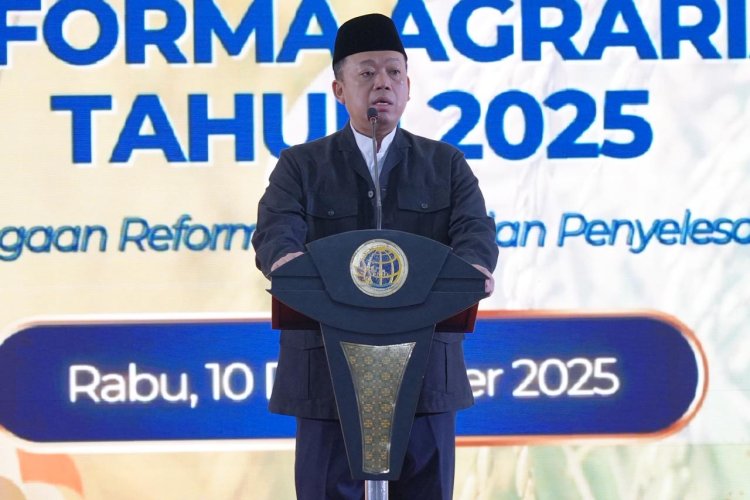 Pesan Menteri Nusron dalam Pembukaan Rakornas Reforma Agraria : Tidak Ada Arahan Khusus,Koordinasikan dengan Baik