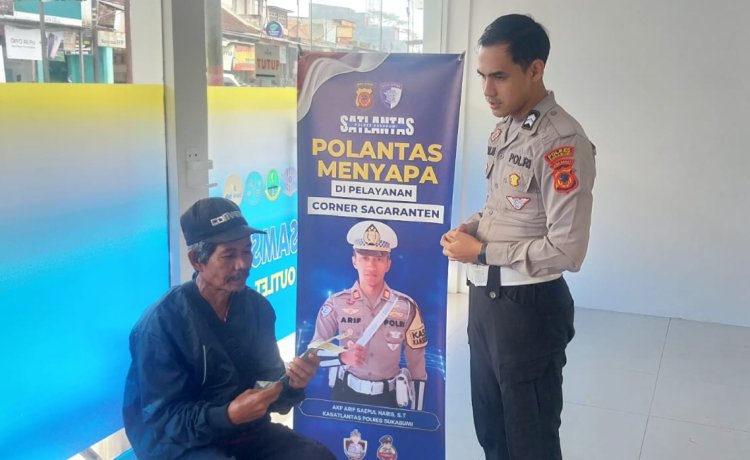 ‎Polantas Menyapa : Langkah Kunci Polres Sukabumi dalam Membangun Kepercayaan Publik Melalui Samsat Cibadak
