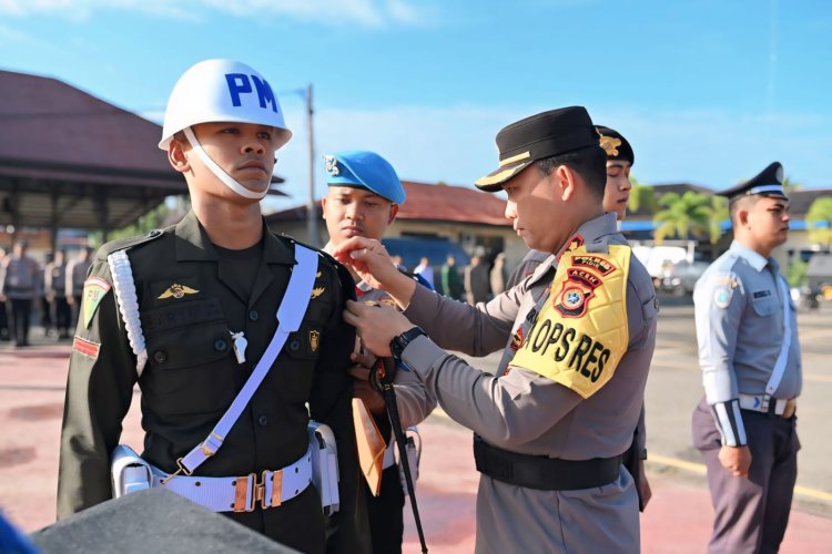 Kapolres Pidie Pimpin Apel Gelar Pasukan Operasi Lilin Seulawah 2025