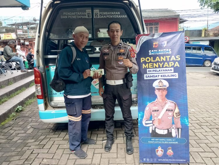 ‎Samsat Cibadak Gelar Program “Polantas Menyapa” untuk Pelayanan Lebih Prima