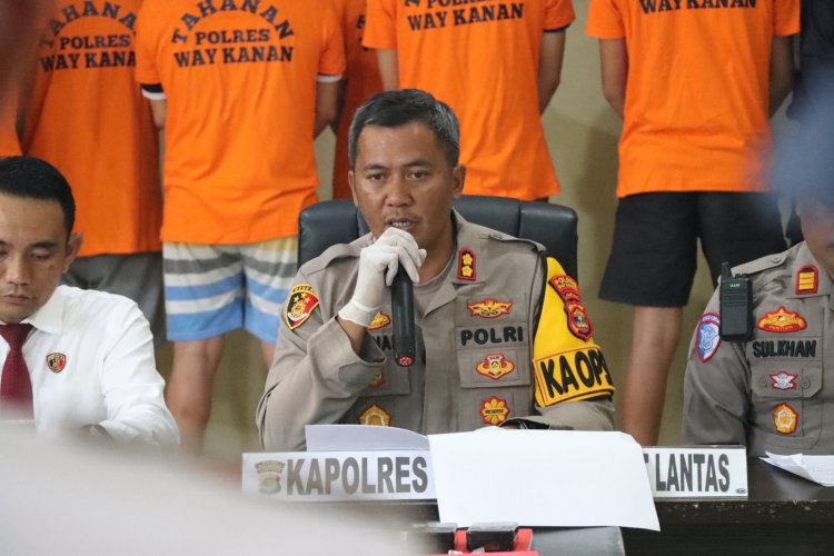 Polres Way Kanan Rilis Akhir Tahun 2025: Kejahatan Narkoba Meningkat 25,42 Persen, Untuk Kriminalitas dan Laka Lantas Turun