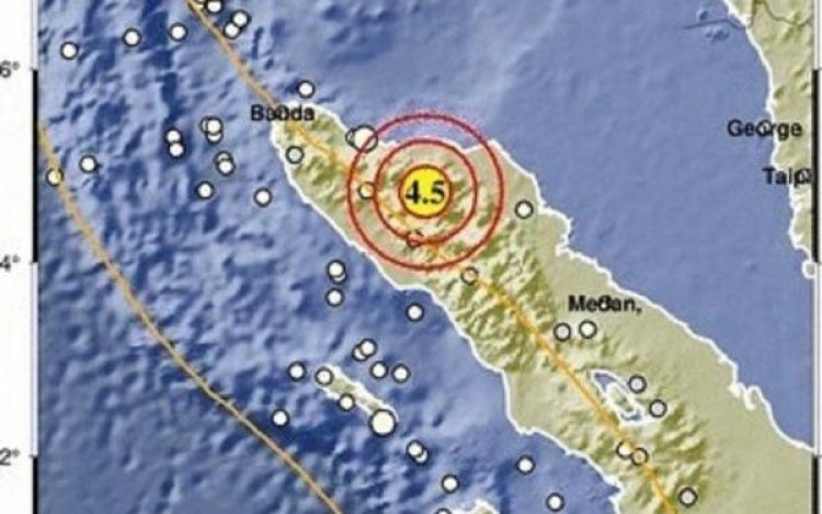 Gempa M 4,5 Guncang Gunung Bur Ni Telong Bener Meriah, Masyarakat Diimbau Tetap Waspada