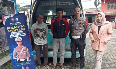 Satlantas Polres Sukabumi Gelar Polantas Menyapa dengan Samsat di Cibadak