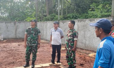 Dandim 0427/Way Kanan Tinjau Pembangunan KDKMP di Kecamatan Negeri Agung