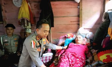 Sentuhan Kemanusiaan Polri, Layanan Kesehatan Menjangkau Warga Terdampak Bencana di Kala Segi