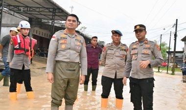 Respon Cepat Kapolres Aceh Timur, Pantau Wilayah Terdampak Banjir Susulan