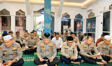 Polres Pidie Ikuti Binrohtal Daring Biro SDM Polda Aceh, Perkuat Iman dan Integritas Personel
