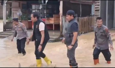 Hujan Lebat Picu Banjir Susulan, Kapolres Aceh Timur Siagakan Perahu Evakuasi di Sejumlah Gampong