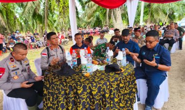 Doa Bersama dan Pematangan Lahan, Kapolda Aceh Komitmen Dorong Percepatan Huntap Korban Bencana