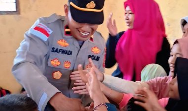 Kapolsek Simpang Jernih Gelar Trauma Helaing di SDN 1 Batu Sumbang