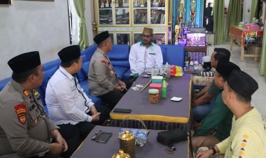 Kapolres Way Kanan Silaturahmi Dengan Ketua PCNU, Jalin Sinergi Ciptakan Kamtibmas Kondusif