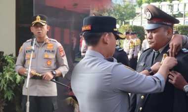 Kapolres Aceh Tengah Pimpin Penyerahan Tanda Kehormatan Satyalencana kepada 25 Personel