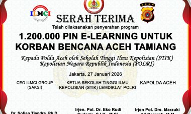 Kapolda Aceh Terima 1,2 Juta PIN E-Learning untuk Pembelajaran Mandiri Siswa Korban Bencana