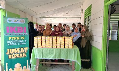 Warga Dusun Tanjung Harapan Apresiasi Jumat Berkah IKBI PTPN IV Kebun Lama