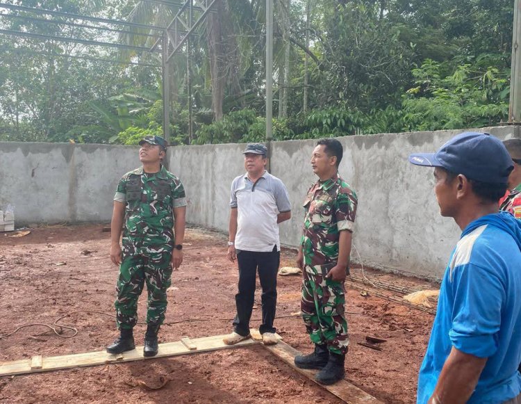 Dandim 0427/Way Kanan Tinjau Pembangunan KDKMP di Kecamatan Negeri Agung