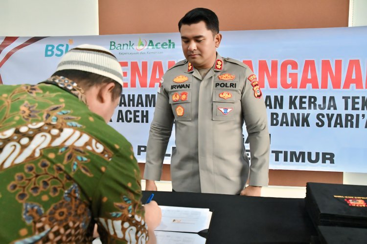 Perkuat Sinergi Keamanan, Polres Aceh Timur Teken MoU NKK dan PKT Pengamanan Objek Vital