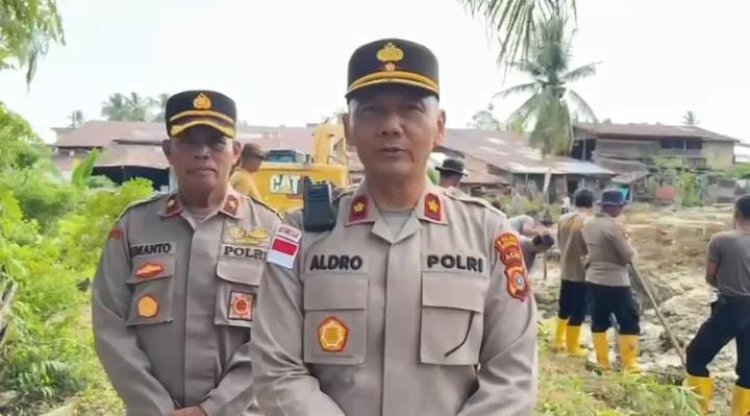 Gotong Royong Berkelanjutan, Polres Aceh Selatan Normalisasi Sungai dan Saluran Air Pascabanjir Trumon Tengah