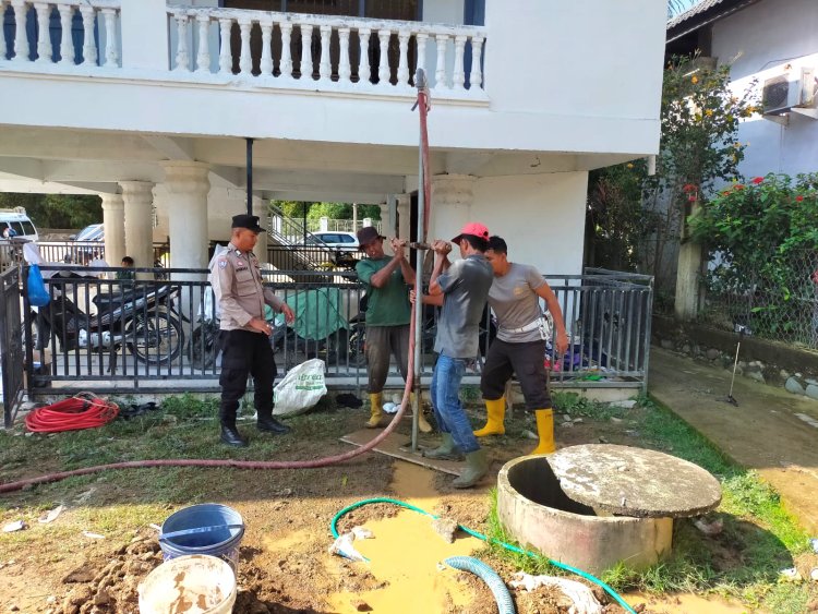 Polres Pidie Salurkan Sumur Bor Bantuan Kapolda Aceh untuk Warga Gampong Tanjong