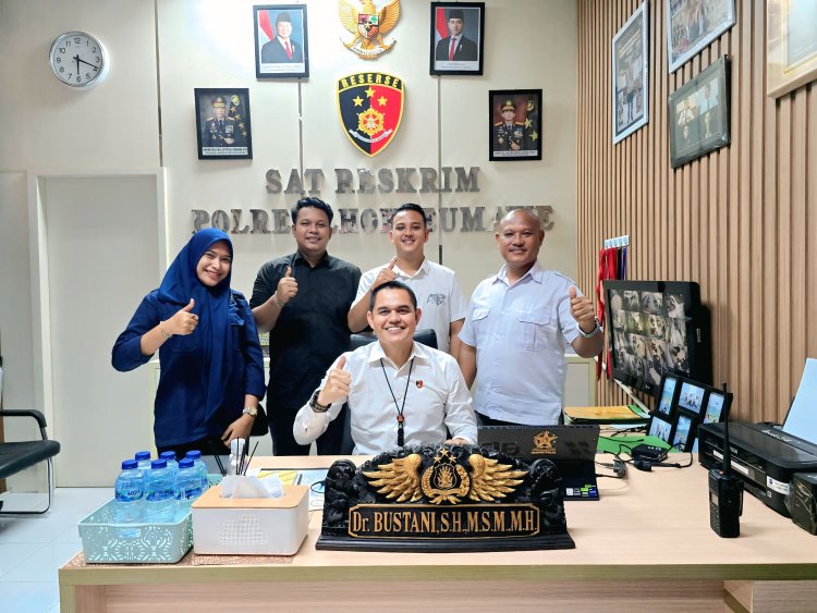 Dikenal Ramah dan Profesional, AKP Dr. Bustani Terima Kunjungan Wartawan di Polres Lhokseumawe