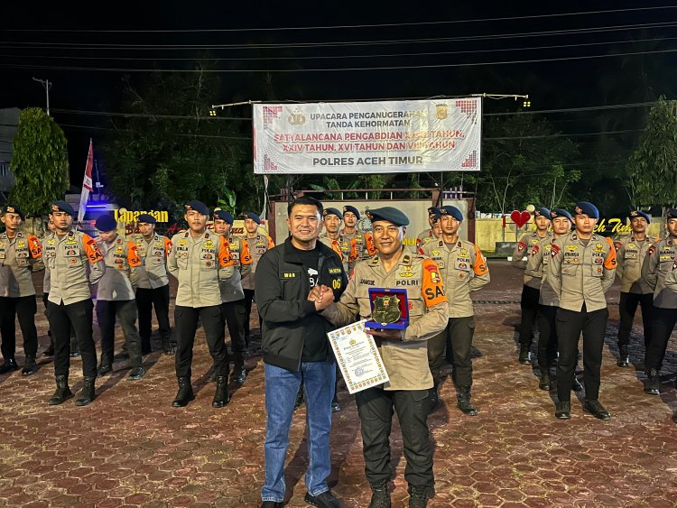 Kapolres Aceh Timur Lepas Personel BKO Brimob  Kembali ke Kesatrian
