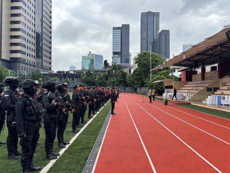‎Brimob Batalyon D Pelopor Dukung Pelaksanaan Ops Pekat Jaya 2026 di Polda Metro Jaya