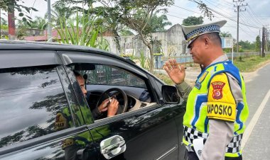 Operasi Keselamatan Seulawah 2026 Hari Kedua, Satlantas Polres Aceh Timur Fokus Edukasi Pengguna Jalan