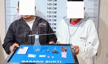 Sat Resnarkoba Polres Bener Meriah Tangkap Dua Terduga Pengedar Sabu di Pintu Rime Gayo