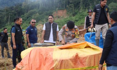 Polres Pidie-Polda Aceh Bersama TNI Hentikan Aktivitas Tambang Emas Ilegal