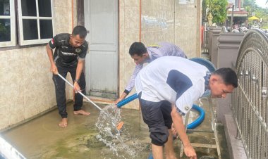Sambut Ramadhan, Lapas Lhoksukon Laksanakan Kurve Disekitar Area Lapas Dan Mushalla Babul Khairat
