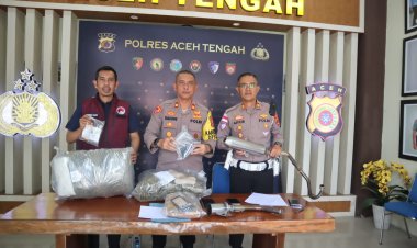 Polres Aceh Tengah Rilis 8 Kasus Narkotika dan Capaian Ops Keselamatan Seulawah 2026